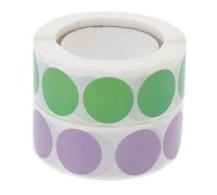 HOMSFOU 1 Jeu Autocollants Ronds Autocollants Adhésifs Étiquettes Classées Points Colorés Vert Pour Organisation Et Identification Des Objets 2 Rouleaux