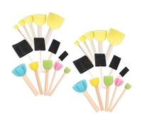 HOMSFOU 1 Jeu Kit De Peinture Éponge Pour Garçon Fille Outils De Dessin Et Créatifs Comprend Éponge Forme De Champignon De Pochoirs Et Accessoires De Dessin Amusants 28 Pièces