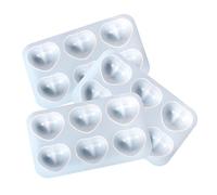 HOMSFOU 1 Jeu Moule Silicone Diy Forme De Cœur Pour Artisanales Flexible Et Pratique Pour Décorations Personnalisées Et Bijoux 3 Pièces