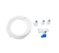 HOMSFOU 1 kit de raccord de tuyau de machine à glaçons durable en polyéthylène pour machines à glaçons, configuration complète, remplacement facile et accessoire pratique