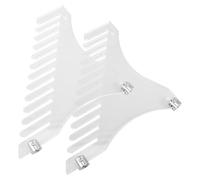 HOMSFOU 1 Paire de Porte-dossiers Suspendus en Acrylique Transparent Support Mural pour Disques Vinyles et CD Rangement Pratique et Affichage pour Amateurs de Musique à Domicile