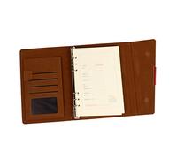 HOMSFOU 1 Pièce Agenda Notepad PU Cuir pour Étudiants Cahier de Planification Pratique pour Journal de Voyage et Création de Format Compact et Couleur Marron