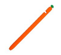 HOMSFOU 1 Pièce étui de Protection pour Stylo plumier Trousse Protecteur Je Couverture Poignée Cas gravé étui à Stylo antidérapant Joli Capuchon de Stylet Capuchon de Crayon Roman Orange