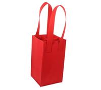 HOMSFOU 1 Pièce fourre-Tout vin de Transport de vin Rouge Tissu porteurs de vin Sacs à vin caissons de Rangement Case Rangement de vin Rouge Porte-Bouteille Feutre
