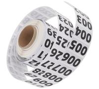 HOMSFOU 1 rouleau Autocollants Numérotés Adhésifs pour Organisation Étiquettes Circulaires pour de Stock pour Classe et Petits Commerces