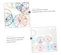 HOMSFOU 10 ensembles Fractionnés Fractions Colorées pour Apprentissage Mathématiques Accessoires Éducatifs Pédagogiques pour École et Maison