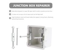 HOMSFOU 10 ensembles Kit Réparation Boîtier Mural Tiges Support Type Vis Antirouille Durables Outil Réparation Boîte Dérivation pour Prises et Interrupteurs Métal Haute Résistance
