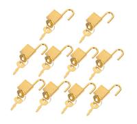 HOMSFOU 10 Ensembles Mini Padlocks With Keys Small Vintage Locks For Travel Bags Jewelry Boxes Diaries Treasure Chests Portable Multipurpose Luggage And Storage Box Security
