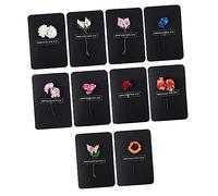 HOMSFOU 10 Pièces Cartes pour Fêtes Cartes de Noël et Bénédictions Xmas Modèles Aléatoires et Design Original pour Occasions Festives