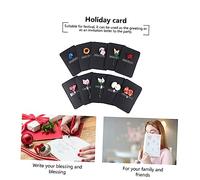 HOMSFOU 10 Pièces Cartes pour Noël et Fêtes Design Aléatoire et Faciles à Écrire pour Vos Souhaits de