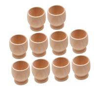 HOMSFOU 10 Pièces Coffret de Coquetiers pour Peinture Diy Supports Œufs pour Décorations de Fête et Activités Manuelles Outils de Graffiti pour Adultes