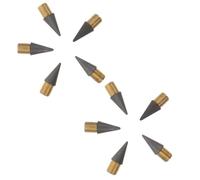 HOMSFOU 10 Pièces Conseils de Crayon Infinis Noirs en Alliage Carbone | Encre ni Recharge, pour Artistes et Garçon et Filles, Pratique en Croquis, Cahiers et Bureau