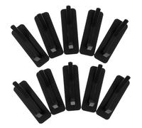 HOMSFOU 10 Pièces Crochets d'armoire porte manteau crochet adhésif porte serviette porte-clés support de serviette à main porte-serviettes Black