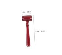 HOMSFOU 10 pièces Lot de Marteaux de Juge Bois pour Enchères Accessoires de Costume Cosplay Mini Marteaux Jouets pour Garçon Fille Authentique et Poignée Ergonomique
