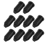 HOMSFOU 10 Pièces Manchon de Protection Noir en Pp pour Douille de Roulette de 25mm, Tige S'insère la Douille, Design Flexible pour Roulettes de Meubles