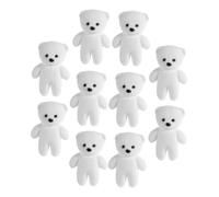 HOMSFOU 10 pièces Mini Ours Mousse Doux pour Arrangements Floraux Décoration DIY pour Showers et Noël Peluches Souples