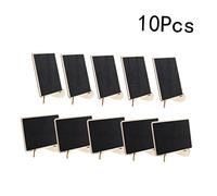 HOMSFOU 10 Pièces Mini Tableaux Ardoise avec Support pour de Table Mariage Fête et Décoration Événements