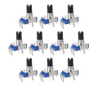 HOMSFOU 10 Pièces Potentiomètre Double Linéaire Vertical à 4 Broches pour Piano Numérique, Installation Facile en Métal et Plastique, Solution de Remplacement pour Réparation Clavier