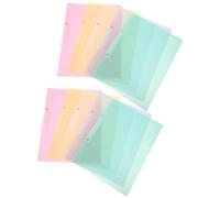 HOMSFOU 10 Pièces Presentation Folders With Secure Side Clip Lightweight Plastic File Folder Organizer For Documents Papers And Files Portable Document Management For Office School And