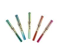 HOMSFOU 10 Pièces Stylo Plume Coloré pour Pratique avec Réservoir Encre pour Étudiants et