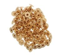 HOMSFOU 100 Ensembles Boutons Pressions Métalliques Doré pour Couture Vêtements Cuir Jeans Sacs Accessoires Boutons à Coudre Discrets Résistants Aux Intempéries