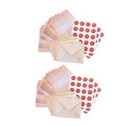 HOMSFOU 100 Ensembles Set Papeterie Vintage avec Papier et Enveloppes Lignés avec Autocollants pour Lettres Manuscrites Vœux Anniversaire et Invitations