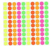 HOMSFOU 100 pièces Autocollants Décoratifs Ronds Colorés Étiquettes Adhésives Pratiques Pastilles Couleurs pour Décoration et DIY Lot