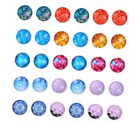 HOMSFOU 100 Pièces Autocollants Verre Cristal pour Noël Patches Décoratifs Gemmes Colorées Autocollants pour Réfrigérateur et Décoration Maison