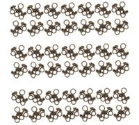 HOMSFOU 100 Pièces Bijoux Accessoires Charme or Rond Cristaux Nombre Accessoire De Bijoux Collier Bricolage Pendentifs Bracelets à Breloques Bracelet Bricolage Pendentifs Alliage