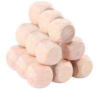 HOMSFOU 100 Pièces Dés Vides Cubes Carrés Pin Non pour Bricolage et Peinture Jouets Créatifs pour Projet DIY pour Noël et