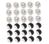 HOMSFOU 100 pièces Grosses Perles à pour Bracelets DIY Décoratives et Blanches Résistantes et Multi Usages pour Bijoux et Accessoires Artisanaux