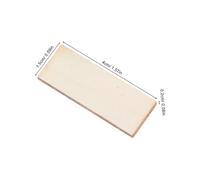HOMSFOU 100 Pièces Mini Dollhouse Wooden Flooring Tiles DIY Unfinished Wood Boards for Creative Decoration and Easy Assembly Safe Material