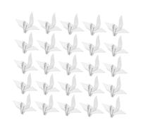 HOMSFOU 100 Pièces Origami Paper Cranes Décor Blanc Fait Main DIY pour Mariage Fête Anniversaire Garçon Fille Fond Photo Maison