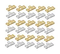 HOMSFOU 100 pièces Pendentifs Alliage pour Fabrication Bijoux DIY Breloques Vintage et Or pour Bracelets Colliers Porte Clés et Personnalisées