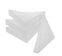 HOMSFOU 100 Pièces Triangle Furniture Edge Protectors Plastic Corner Guards for Tables Photo Frames Paintings and Mirrors Protective Glass Corner Covers for Home Safety