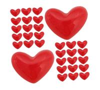 HOMSFOU 100pièces De Saint-valentin Résine à Dos Plat Breloques Forme De Cœur Pour Scrapbooking Fabrication De Cartes Et Bijoux Breloques Love