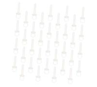 HOMSFOU 100pièces Lot De Capuchons De Pendentifs Boule Plastique Couvercles De Boules Décoratives Pour Diy Accessoires De Noël Légers Et Résistants