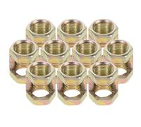 HOMSFOU 10pcs Écrous Hexagonaux en Acier au Carbone M10x20 pour Assemblage et Réparation de Lampes, Compatibles Tubes Filetés, Installation Facile pour Bricolage Lampes