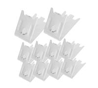 HOMSFOU 10pièces Clips De Support Pour Étagères De Congélateur Acier Inoxydable Lot De Fixation Stable Et Économie Espace Installation Facile Optimisation Du Rangement Remplacement