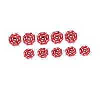 HOMSFOU 10pièces Volant à Main Fonte Pour Robinet Poignée De Contrôle Pour Vanne De Fermeture Dimensions Rouges Et Accessoire Pratique Et