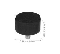 HOMSFOU 12 Pièces Adjustable Furniture Levelers with Rubber Slip Feet Stable Screw in Legs for Tables Chairs Sofas and Cabinets Noise Reducing Support
