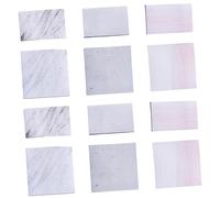 HOMSFOU 12 Pièces Bloc Notes Créatifs Marbre de Notes Autocollantes pour Étudiants Styles Aléatoires Mémos Pratiques pour Bureau et École