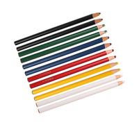HOMSFOU 12 Pièces Crayon à Effacer Peel Off pour Cuir Verre Bois et Noir Rouge Bleu Vert Jaune Blanc