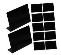HOMSFOU 12 pièces Mini Ardoise Effaçable pour Étiquettes Alimentaires Buffet Mariage Fête Table Restaurant
