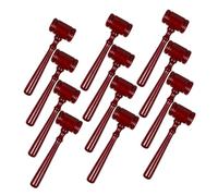 HOMSFOU 12 Pièces Mini Maillets Bois pour Garçon Fille Petits Marteaux de Juge pour Accessoires de Costume Justice Mallet Compact et pour Fête Déguisée Cosplay Tribunal