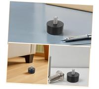 HOMSFOU 12 Pièces Screw Rubber Furniture Levelers Adjustable Non Slip Soft Pads for Cabinets Sofas Beds Vibration and Noise Reduction Feet Protecting Floors