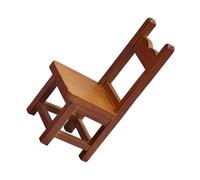 HOMSFOU 12 pour Maison de Poupée, Modèle de Meuble Miniature Décoratif, Petite Chaise en Bois Adaptée aux Accessoires de Mini Maison, Décoratif pour Scène Miniature