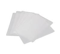 HOMSFOU 12pièces Couverture Transparente pour Porte-Carte Identité avec Couverture Polie Mate pour Porte-Bus Et Porte-Banque