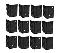 HOMSFOU 12pièces Lot de Protections Angle Plastique pour Meubles et Enceintes Protège-Coins Anti-Collision pour Bord et Angle