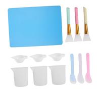 HOMSFOU 13 pièces Kit pour Résine Époxy Spatules et Gobelets Doseurs Silicone Outils Durables pour DIY Moulage Bijoux et Artisanat